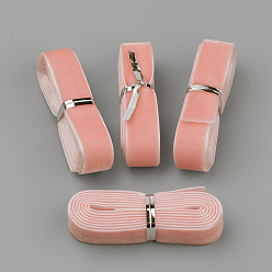 Легкий Лосось 5/8 Лента бархатная односторонняя дюймовая, светлый померанцевый, 5/8 дюйм (16 мм), около 1.094 ярдов / пачка (1 м / пачка)