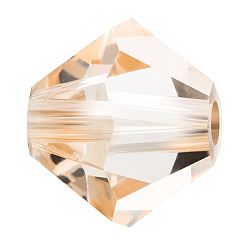 00030 235 Honey Хрустальные бусины preciosa®, чешский хрусталь, биконус(451 69 302 рондель), 00030 235 мед, 6 мм, отверстие: 1 мм