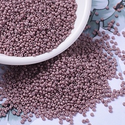 (RR2034) Матовый Антично-розово-зототой Блеск Миюки круглые бусины рокайль, японский бисер, 11/0, (rr 2034) матовый старинный блеск розового золота, 11/0, 2x1.3 мм, Отверстие : 0.8 мм , около 5500 шт / 50 г