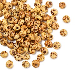 Сэнди Коричневый Пикассо стеклянные бусины, круглое отверстие, слеза, песчаный коричневый, 5x4.5x4 мм, отверстие : 1.4 мм, 120 шт / комплект