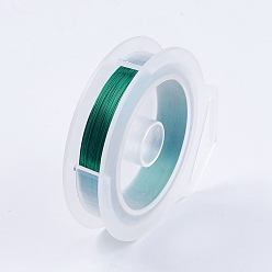 Grün Runder Kupferdraht für die Schmuckherstellung, grün, 28 Messgerät (0.3 mm), ca. 100 m / Rolle
