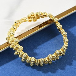 Настоящее золото 18K Латунные браслеты для женщин, конус, долговечный, без кадмия и без свинца, стойки покрытие, реальный 18 k позолоченный, 3/4 дюйм (1.9 см)