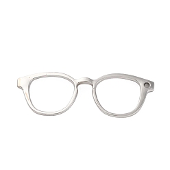 Платина Большие сплавочные подвески, оправа для очков, без свинца и без кадмия, платина, 19.5x58x3 мм, отверстие : 1.8 мм