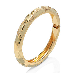 Кукурузный Шелк Браслеты на шарнирах из цинкового сплава с эмалью и треугольным узором для женщин, золотые, цвет колоса кукурузы, внутренний диаметр: 2.36 дюйм (6 см)