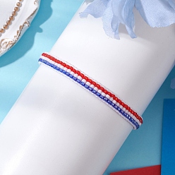 (52) Непрозрачная лаванда Браслеты из стеклянного бисера ручной работы для женщин, с настоящими 18позолоченными 304нержавеющими подвесками в виде звезд, разноцветные, 6-1/2 дюйм (16.5 см)