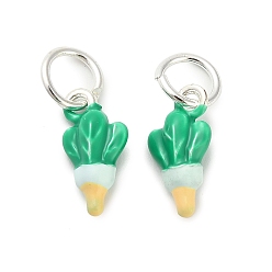 Vegetables Подвески из эмали и сплава, с целью перехода в кольце, овощи, 14.5x7.5x4 мм, отверстие : 5 мм