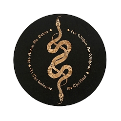 Змея Деревянная маятниковая доска, биолокация гадальная доска, для колдовства принадлежности для викканского алтаря, плоско-круглые, змея, 100 мм