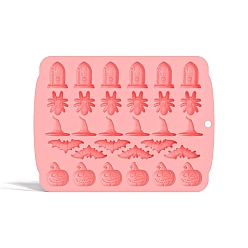 Pink Силиконовые формы, для крепких напитков, коктейли, газировка, кофе, формы для изготовления ледяных шариков легко снимаются, Хэллоуин, розовые, 218x164x20 мм