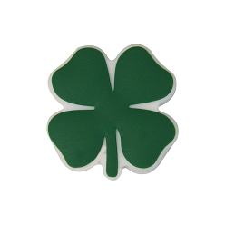 Морско-зеленый Клевер пищевые силиконовые бусины, цвета морской волны, 30x29x8 мм