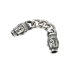 Другие 304 из нержавеющей стали концы с цепью, Будда, 62 мм, отверстие : 4 мм