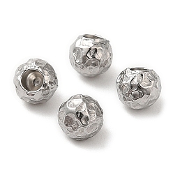 Нержавеющая Сталь Цвет Устойчив к потускнению 304 наконечник шнура из нержавеющей стали, Торцевые крышки, забил круглый, цвет нержавеющей стали, 4x4 мм, отверстие : 1.8 мм