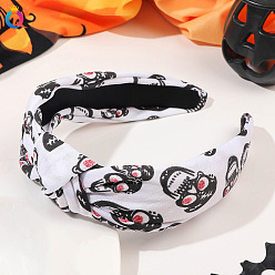 Белый Резинки для волос с черепами на тему хэллоуина, для женщин девушек, белые, 165x130x30 мм