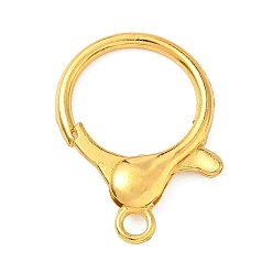 Золотой Сплав застежками когтя омара, кольцо, золотые, 33.5x25.5x5 мм, отверстие : 3.2 мм