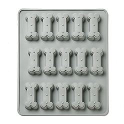 Светлый Стально-синий Силиконовые формочки для шоколадного печенья, с 15 чашечкой в форме кости, форма для выпечки, светло-стальной синий, 292x242x24 мм