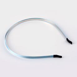 Светло-Голубой Аксессуары для волос железные полосы волос, с Grosgrain ленты, Небесно-голубой, 126.5 мм