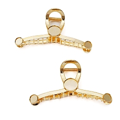 Золотой Заколки для волос с железными когтями, для женщин девушек, золотые, 120x50 мм