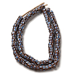 Светло-Синий Непальские бусины лэмпворк ручной работы, рондель, голубой, 9~12x4~7 мм, отверстие : 1.2~4 мм, около 105~118 шт / нитка, 25.59~26.38 дюйм (65~67 см)