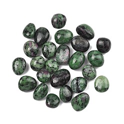 Рубин В Цоизита Натуральный рубин в Зойсайт бисера, обваленные камни, нет отверстий / незавершенного, самородки, 15~40.5x11~20x7~19 мм