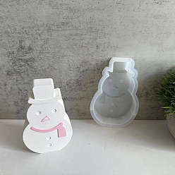 Снеговик Рождественские силиконовые скульптурные формы для самостоятельного изготовления, формы для литья смолы, для уф-смолы, изготовление ювелирных изделий из эпоксидной смолы, снеговик, 128x82x24 мм