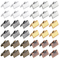 (52) Непрозрачная лаванда 280шт. 6 цвета ленточных зажимов, разноцветные, 10x7 мм, отверстие : 2 мм