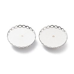 Нержавеющая Сталь Цвет Не тускнеет 304 основа для броши из нержавеющей стали, круглые, цвет нержавеющей стали, 26x2 мм, лоток : 25 мм