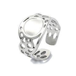 Нержавеющая Сталь Цвет 304 из нержавеющей стали манжеты кольца, широкая полоса кольца, цвет нержавеющей стали, регулируемый, 13 мм