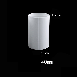 Белый Колонка diy силиконовые формы для свечей, формы для литья смолы, для уф-смолы, изготовление ювелирных изделий из эпоксидной смолы, белые, 4.6x7.2 см