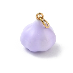 Vegetables 304 нержавеющей стальной эмали подвески, с целью перехода в кольце, имитация пищевых амулетов, без кадмия, без никеля и без свинца, золотые, овощи, 16x14.5x14 мм, отверстие : 4 мм