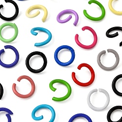 Mixed Color Iron Jump Rings, Open Jump Rings, Mixed Color, 17 Gauge, 8~8.5x1.2mm, Inner Diameter: 5~6mm