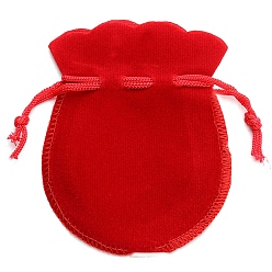 (123L) Белый крем непрозрачный блеск Бархатные мешочки на шнурках, конфеты подарочные пакеты, Рождественская вечеринка, свадебные сувениры сумки, огнеупорный кирпич, 12x9 см, 10 шт / комплект