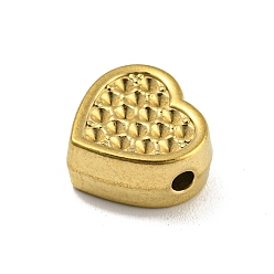 Golden 304 Edelstahl-Perlen Rhinestone-Einstellungen, Herz, golden, 13.5x14x6.5 mm, Bohrung: 1.2 mm, für 1.6 mm Strass