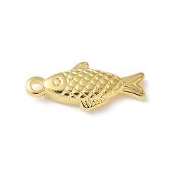 Настоящее золото 18K 304 подвески из нержавеющей стали, очарование рыбы, ионное покрытие (ip), реальный 18 k позолоченный, 20.5x9x3.5 мм, отверстие : 1.8 мм