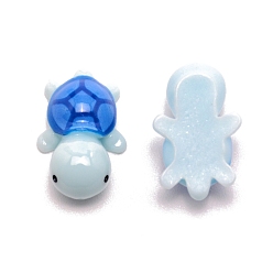 Светлый Стально-синий Мини-черепаховые украшения из смолы, для кукольных аксессуаров, притворяющихся опорными украшениями, светло-стальной синий, 24x15x10 мм