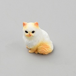 Сэнди Коричневый Украшения в форме кошек из смолы, для украшения рабочего стола домашнего офиса, песчаный коричневый, 18x20x25 мм