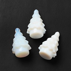 Опал Opalite украшения дисплей, рождественская елка, 38.5x24.5 мм