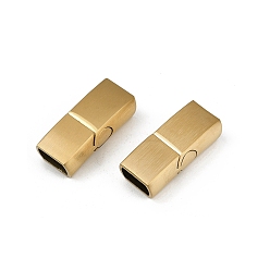 Золотой 304 нержавеющей стали смотреть группы застежками, прямоугольные, золотые, 23.5x10.5x7.5 мм, отверстие : 8.5x5.5 мм