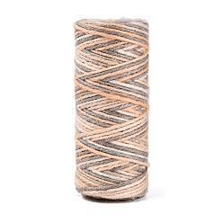 Легкий Лосось 50м сегмент окрашенного джутового шнура, для упаковки подарков, оформление партии, светлый померанцевый, 2 мм, около 54.68 ярдов (50 м) / рулон