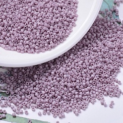 (DBS0355) Matte Opaque Dusty Orchid MIYUKI Delica Beads Small, Cylinder, Japanese Seed Beads, 15/0, (DBS0355) Matte Opaque Dusty Orchid, 1.1x1.3mm, Hole: 0.7mm, about 35000pcs/bottle, 10g/bottle