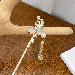 Луна Легированные Палочки для Волос, аксессуары для волос для женщин и девочек, луна, 185 мм