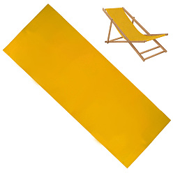 Gold 1Pc Canvas Beach Chair Replacement Fabric, Rectangle, Gold, 1200x435x2mm
