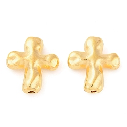 Золотой Поперечные сплава бусы, без свинца и без кадмия, золотые, 14x12.5x4 мм, отверстие : 2 мм