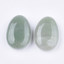Green Aventurine Natural Green Aventurine Oval Palm Stone, Reiki Healing Pocket Stone for Anxiety Stress Relief Therapy, 45x30~31x14~15mm
