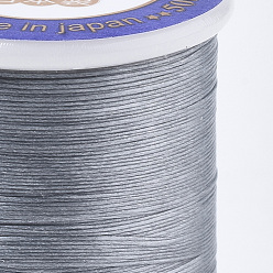 Dark Gray Nylon 66 Coated Beading Threads for Seed Beads, Dark Gray, 0.1mm, about 54.68 yards(50m)/roll