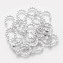 Stainless Steel Color 201 Stainless Steel Charms, Horse Shoe, Stainless Steel Color, 13.5x9.7x1mm, Hole: 1.5mm