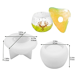 Гриб Силиконовые формы, формы для ящиков для хранения, формы для литья гипсовой смолы, белые, гриб, 83x55 мм