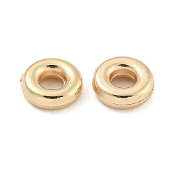 Золотой CCB пластиковые шарики, круглые кольца, золотые, 6x2 мм, отверстие : 2 мм