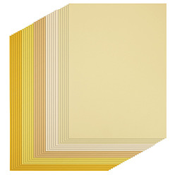 Yellow 30Pcs 5 Colors A4 Craft Paper Cardstock, for DIY Card Craft Making, Rectangle, Yellow, 298x210x0.4mm, 6pcs/color