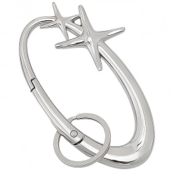 Платина 1Кольца пружинных затворов из сплава PC, звезда, платина, 94x61x8.5 мм