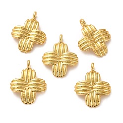 Настоящее золото 18K Латунные подвески, долговечный, цветок, реальный 18 k позолоченный, 24.5x19x3.5 мм, отверстие : 3.5x3 мм