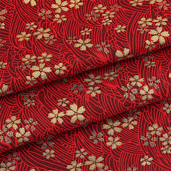 FireBrick Cotton Fabrics, Clothing Accessories, Flower Pattern, FireBrick, 1000x1480x0.2mm